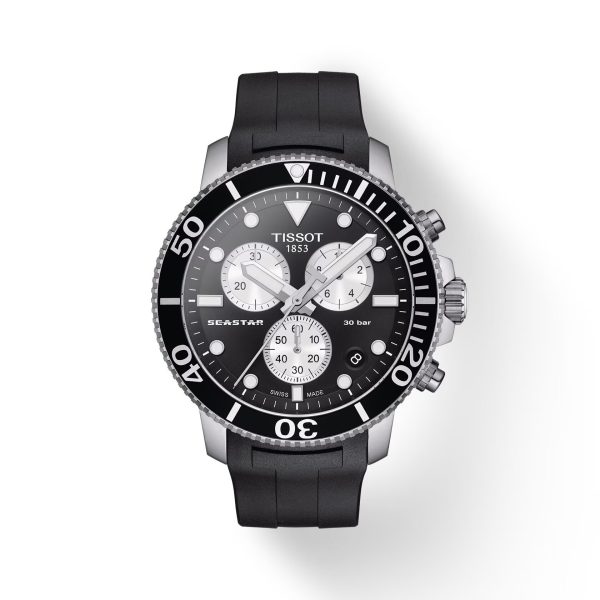 Buy Tissot Men’s Quartz Black Silicone Strap Black Dial 45mm Watch T120.417.17.051.00 in Pakistan