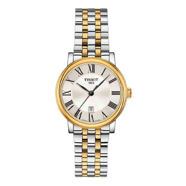 Buy Tissot Women’s Quartz Swiss Made Two-tone Stainless Steel Silver Dial 30mm Watch T122.210.22.033.00 in Pakistan