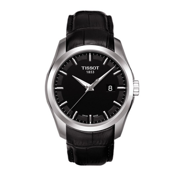 Buy Tissot Men’s Swiss Made Quartz Black Leather Strap Black Dial 39mm Watch T035.410.16.051.00 in Pakistan