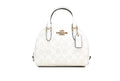 Buy Coach Sydney Chalk White Signature Coated Canvas Satchel Small Bag - White in Pakistan