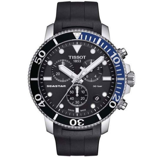 Buy Tissot Men’s Quartz Swiss Made Black Silicone Strap Black Dial 45mm Watch T120.417.17.051.02 in Pakistan