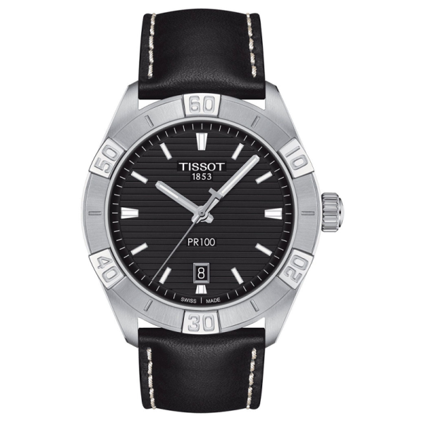 Buy Tissot Men’s Swiss Made Quartz Black Leather Strap Black Dial 42mm Watch T101.610.16.051.00 in Pakistan
