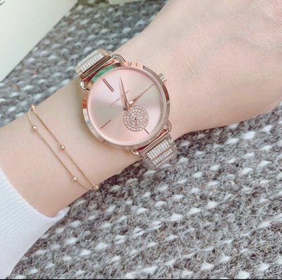 Buy Michael Kors Portia Crystal Rose Gold Dial Stainless Steel Strap Ladies Watch - Mk3853 in Pakistan