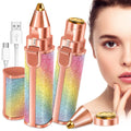 Buy Facial Beauty - 2 In 1 Rechargeable Electric Eyebrow Trimmer + Body Facial Hair Removal in Pakistan