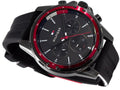 Buy Tommy Hilfiger Mens Quartz Silicone Strap Black Dial 45mm Watch - 1791793 in Pakistan