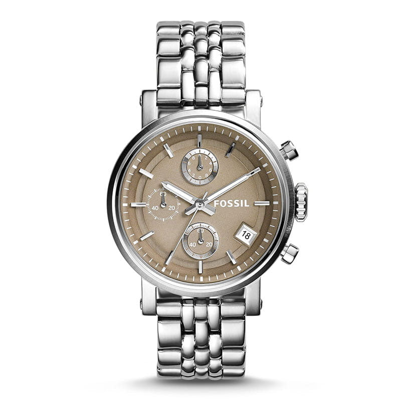 Buy Fossil Women's Quartz Silver Stainless Steel Brown Dial 39mm Watch ES3747 in Pakistan