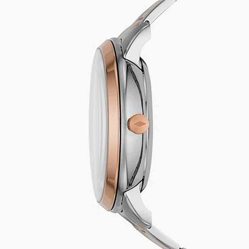 Buy Fossil Men's Automatic Two-tone Stainless Steel White Skeleton Dial 44mm Watch ME3196 in Pakistan