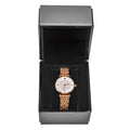 Buy Emporio Armani Gianni T Bar White Dial Rose Gold Steel Strap Watch for Women - AR11244 in Pakistan