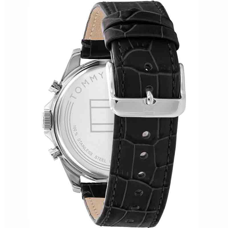 Buy Tommy Hilfiger Mens Quartz Leather Strap Black Dial 44mm Watch - 1710449 in Pakistan