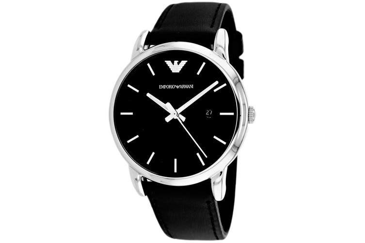 Buy Emporio Armani Luigi Black Dial Black Leather Strap Watch for Men - AR1692 in Pakistan