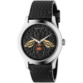 Buy Gucci Unisex Swiss Made Quartz Black Leather Strap Black Dial 38mm Watch YA1264067 in Pakistan