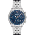 Buy Emporio Armani Men's Chronograph Quartz Stainless Steel Blue Dial 43mm Watch AR1974 in Pakistan
