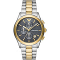 Buy Emporio Armani Men's Quartz Two Tone Stainless Steel Grey Dial 42mm Watch AR11527 in Pakistan