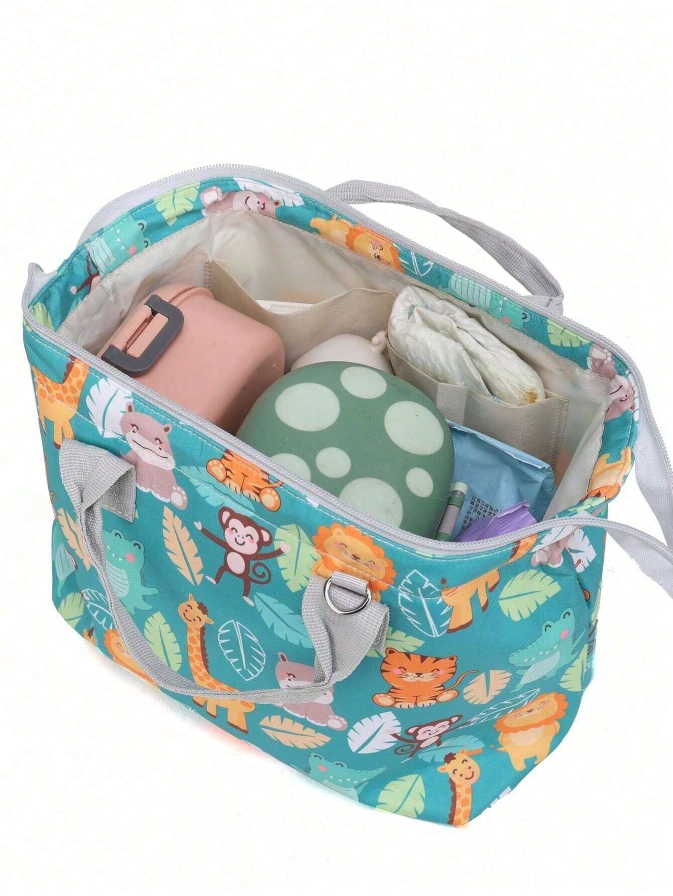 Buy SHEIN 1-Piece Cute Print Nylon Tote Bag Waterproof Sturdy Large Capacity Shoulder Bag New Light Weight Crossbody Changing Bag in Pakistan