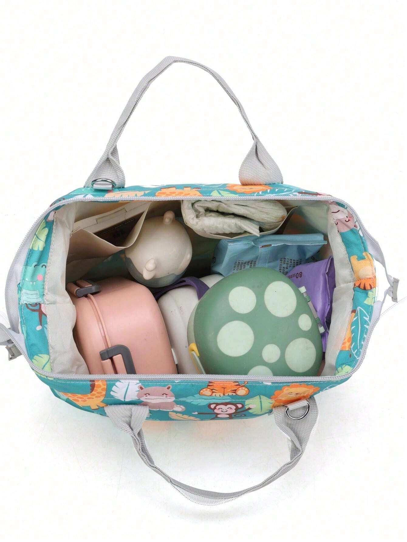 Buy SHEIN 1-Piece Cute Print Nylon Tote Bag Waterproof Sturdy Large Capacity Shoulder Bag New Light Weight Crossbody Changing Bag in Pakistan