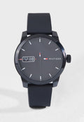 Buy Tommy Hilfiger Mens Quartz Silicone Strap Black Dial 42mm Watch - 1791382 in Pakistan