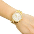 Buy Michael Kors Ritz Chronograph Gold Dial Gold Steel Strap Watch for Women - MK6356 in Pakistan