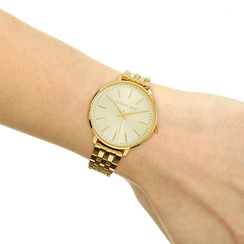 Buy Michael Kors Pyper Gold Dial Gold Stainless Steel Strap Women's Watch Gold - Mk3898 in Pakistan