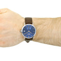 Buy Hugo Boss Grand Corporal Blue Dial Brown Leather Strap Watch for Men - 1513639 in Pakistan