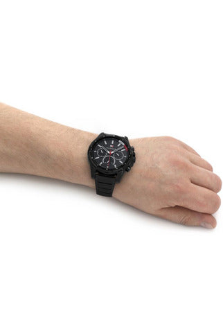 Buy Tommy Hilfiger Mens Quartz Black Stainless Steel Black Dial 44mm Watch - 1791935 in Pakistan