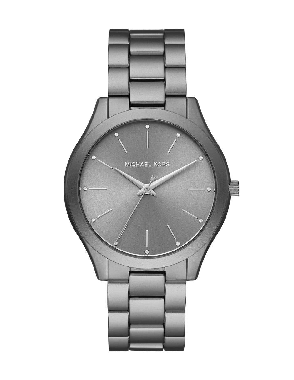 Buy Michael Kors Slim Runway Charcoal Dial Charcoal Stainless Steel Strap Men's Watch - Mk4506 in Pakistan
