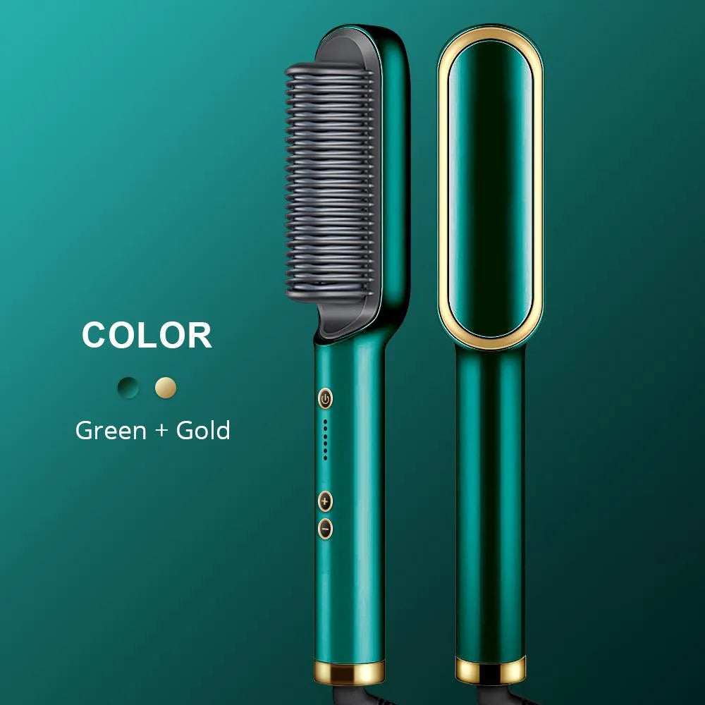 Buy 2 in 1 Hair Straightener Brush And Styling Comb in Pakistan