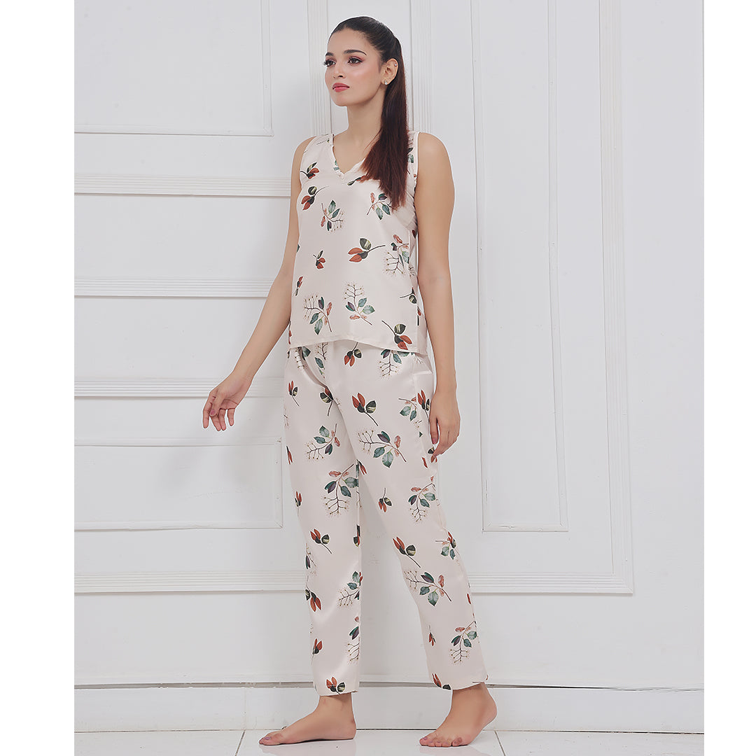 Buy Sajiero Spice Ceder Strap Jumpsuit Printed Floral Ash in Pakistan