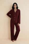 Buy Cloud Pajama Set - Maroon in Pakistan