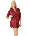 Buy Allure - Silk Robe with Bra and Panty in Pakistan