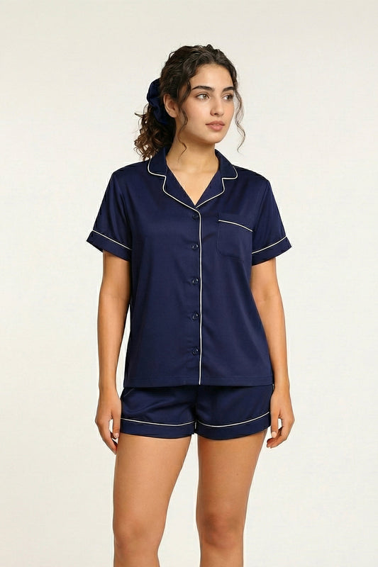 Buy Summer Chill Set With Scrunchie - Blue in Pakistan