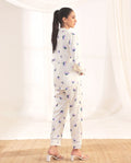 Buy Sajiero Silk Pajama Suit - Floral Haze in Pakistan