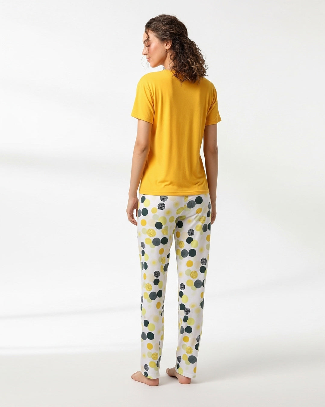 Buy Sajiero Cotton PJ Set - Yellow Chic in Pakistan