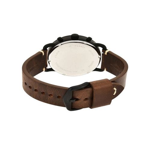Buy Commuter Black Dial Brown Leather Strap Watch For Men in Pakistan