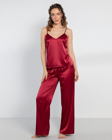 Buy Sajiero Silk Sleeveless Pj Suit - Dream Silk in Pakistan
