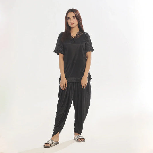 Buy Sajiero Patiala Silk Pajama Suit in Pakistan