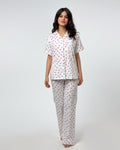Buy Sajiero Linen Pajama Suit - Heartsy Glow in Pakistan