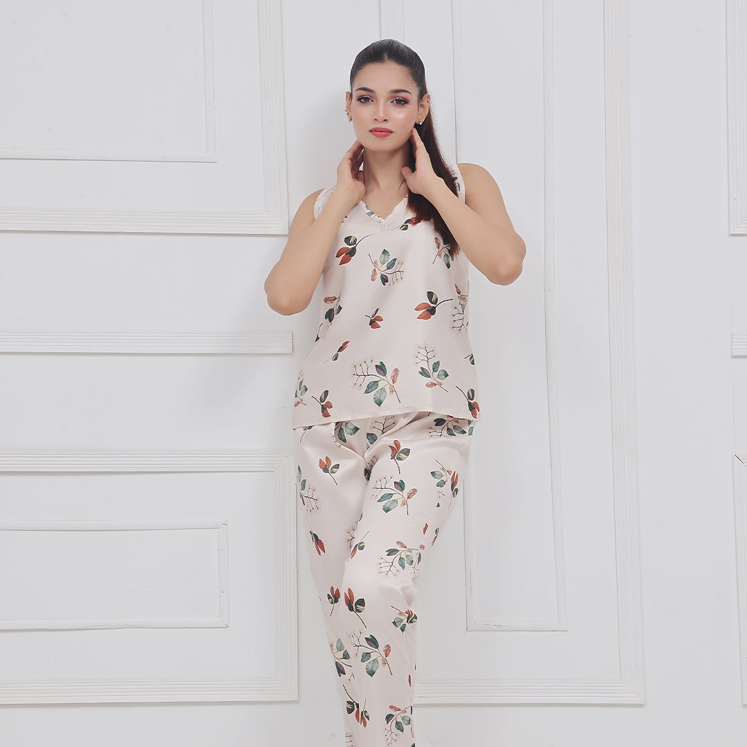 Buy Sajiero Spice Ceder Strap Jumpsuit Printed Floral Ash in Pakistan