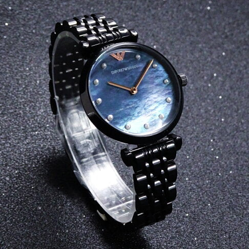 Buy Emporio Armani Women's Analog Stainless Steel Black Dial 32mm Watch AR11268 in Pakistan