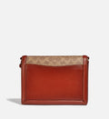 Buy Coach Coated Canvas Signature Hutton Shoulder Small Bag - Tan Rust in Pakistan