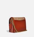Buy Coach Coated Canvas Signature Hutton Shoulder Small Bag - Tan Rust in Pakistan
