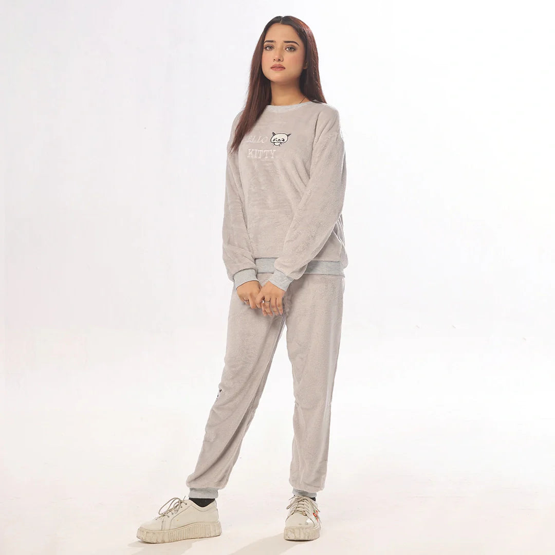 Buy Sajiero mini Panda Fleece Pajama Suit in Pakistan