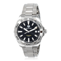 Buy Tag Heuer Aquaracer Black Dial Silver Steel Strap Watch for Men - WBD1110.BA0928 in Pakistan