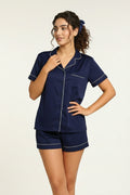 Buy Summer Chill Set With Scrunchie - Blue in Pakistan