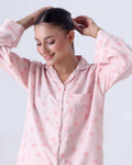 Buy Sajiero Summer Pajama Suit - Pink Bow in Pakistan