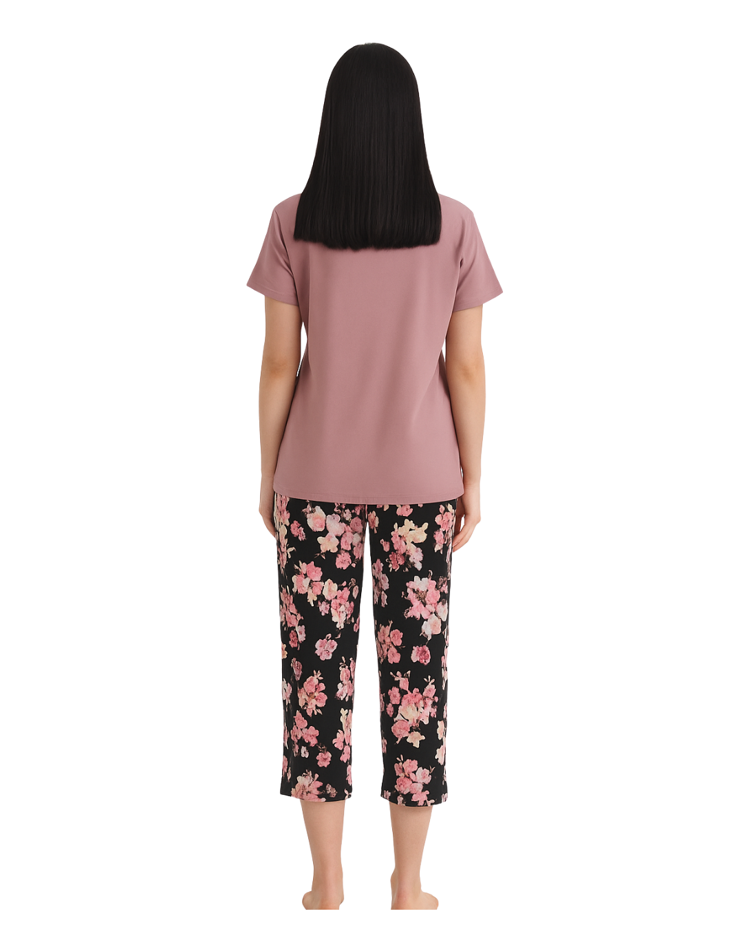 Buy Sajiero Cotton PJ Set - Berry Bloom in Pakistan