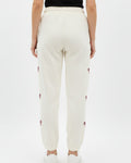 Buy Sajiero Fleece Trouser – Bow Print - Off White in Pakistan