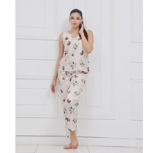 Buy Sajiero Spice Ceder Strap Jumpsuit Printed Floral Ash in Pakistan