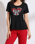 Buy Sajiero Cotton PJ Set - Red Chic in Pakistan