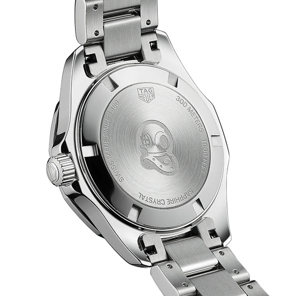 Buy Tag Heuer Aquaracer Blue Dial with Diamonds Silver Steel Strap Watch for Women - WAY131N.BA0748 in Pakistan