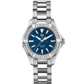 Buy Tag Heuer Aquaracer Blue Dial with Diamonds Silver Steel Strap Watch for Women - WAY131N.BA0748 in Pakistan